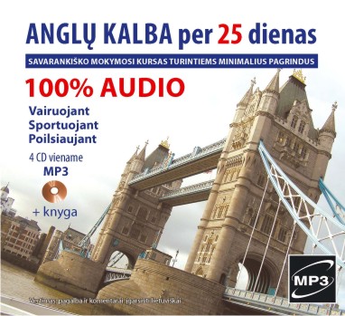 Anglų kalba per 25 dienas. Audio kursas (MP3+knyga)